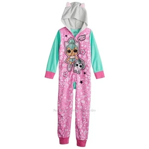 LOL Surprise Doll Girls One Piece Pajamas Size 4 - 10 Union Suit Blanket Sleeper - Picture 1 of 2