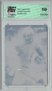 Ja'Marr Chase 2021 LEAF HYPE! #52 Black Printing Plate 1 of 1 Rookie Card PGI 10 - Picture 1 of 1