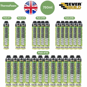 Everbuild ThermoFoam Langzeit Wärmedämmschaum für Lücken & Dichtungen - 750ml - Bild 1 von 7