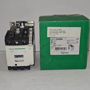 Schneider Electric LC1 D40M6 Contactor 18.5kW 400V 30HP 460V TeSys D - New - Picture 1 of 10