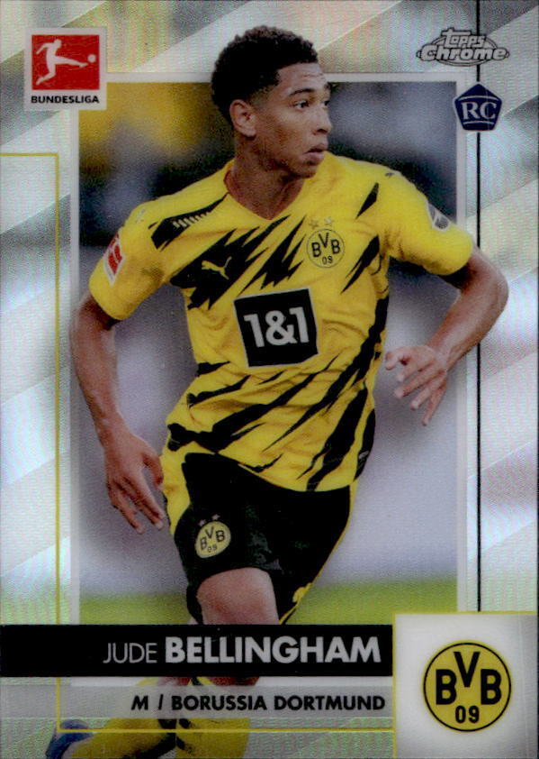 2020-21 Topps Chrome Bundesliga Jude Bellingham Rookie Refractor RC #31 Dortmund