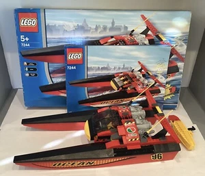 Lego City Speedboat Catamaran 7244 with box, instructions & motor - Picture 1 of 4