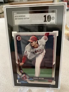 2018 bowman shohei ohtani rookie Card SGC 10 MVP Dual Role Triple Crown ? - Picture 1 of 3