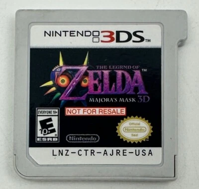 The Legend Of Zelda Majora's Mask 3D (Nintendo 3DS, 2015) Not For Resale Demo - Image 1 of 2