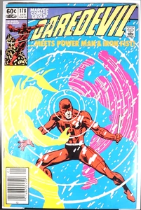 DAREDEVIL #178 FN Luke Cage Iron Fist Newsstand 1982 MCU Marvel Comics - Picture 1 of 6