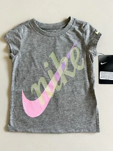 NIKE Girls Toddler T-Shirt, gray size 3T - NEW - Picture 1 of 2