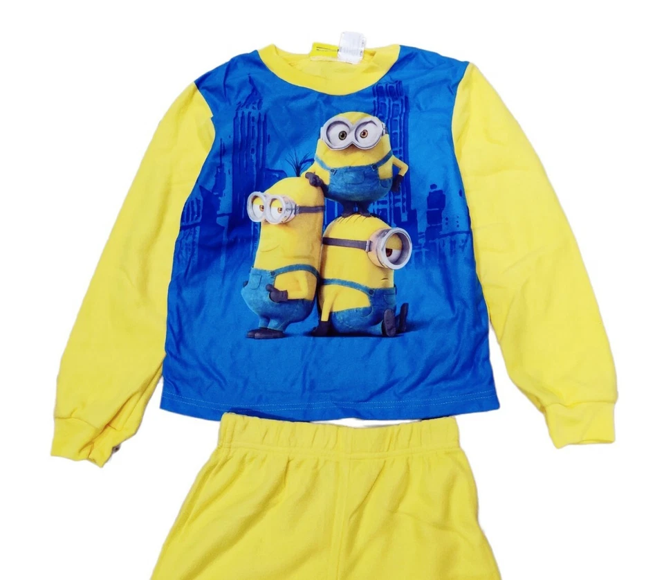 Pijama de franela Despicable Me 2 Minions Minion para niños 2 piezas talla 10-12 Foto 1 de 4