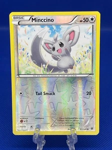 Pokemon TCG Minccino 87/124 X&Y Fates Collide Reverse Holo Inglese 2016 LP - Foto 1 di 2