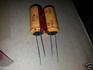 2PCS NOS GENUINE PANASONIC JAPAN 4700uF 16V HI END CAPS FOR AUDIO! - Picture 1 of 2