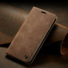For Iphone 15 14pro Max 13 5 6s 7 8+xr Xs Se2 Retro Leather Magnetic Wallet Case