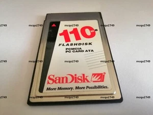 CARTE FLASH SANDISK 110 MB PC PCMCIA CARTE FLASH CARTE - Photo 1/2