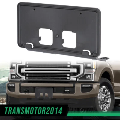 Fit For 2020-2022 Ford F250 F350 Super Duty FRONT License Plate Bracket Black Foto 1 de 4