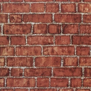 Matte Red Brick Wallpaper Peel and Stick, Faux Stone Textured Contact Paper, ... - Picture 1 of 9