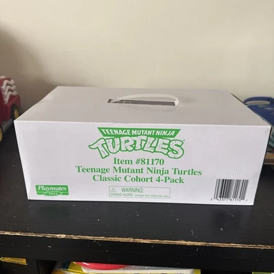 Paquete de 4 Tortugas Ninja Adolescentes Mutantes Clásicas - Villanos Foot Soldier Foto 1 de 4