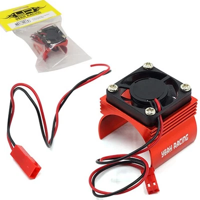 NEW Yeah Racing YA-0410RD Aluminum 540 Motor Heat Sink w/ Cooling Fan Red - Image 1 of 3
