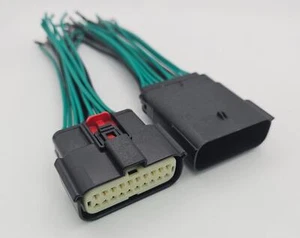 20-Wege Buchse & Stecker Stecker für Molex MX150 vorverdrahtet 33482-2132/33472-2001 - Bild 1 von 15