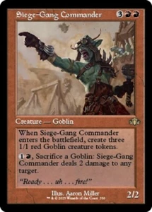 Siege-Gang Commander x1 1x LÁMINA Retro Dominaria Remasterizada Casi Nuevo Magic The Gathering - Imagen 1 de 1