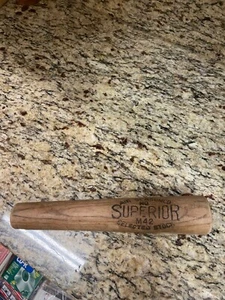 Rare Superior Baseball M42 Bat Salesman Sample Or 8” Showroom Piece Bat Sample - Picture 1 of 13