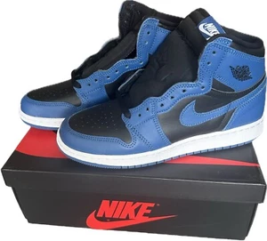2022 Nike Air Jordan 1 Retro High OG GS Dark Marina Blue Size 7Y 575441-404 - Picture 1 of 8