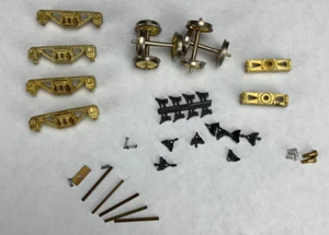 Brass On3 AAR D&RGW Freight Truck Kit (Pair) w/Griffin Wheels LZ O1715 - Picture 1 of 7