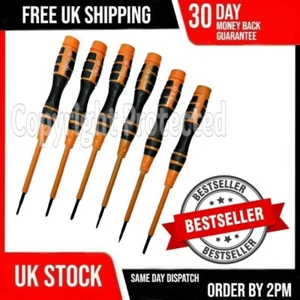 6PC PHILIPS SLOTTED PRECISION SMALL WATCH GLASSES SCREW DRIVER SET TIPS - Picture 1 of 4