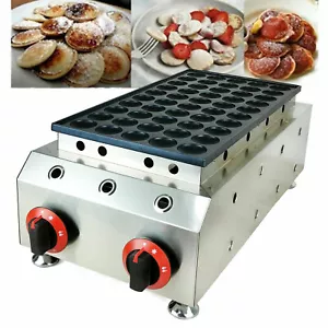 Mini máquina para hacer panqueques holandesa antiadherente 50 agujeros GLP Gas Poffertjes - Imagen 1 de 12