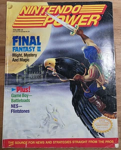 Nintendo Power Final Fantasy II Magazin - Band 30 - 1991 mit FaceBalPoster - Bild 1 von 3