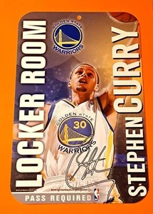 Steph Curry Locker Room Sign NBA Basketball Sport Collector Memorabilia Warriors - Picture 1 of 3