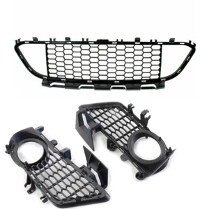 Front Fog Light Griller +Center Cover Cap FOR BMW F30 F31 F35 M SPORT 2012-2018 - Foto 1 di 13