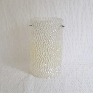 Vintage Lampshade Mid Century Retro MCM, Spaghetti Spun Plastic Drum Cylinder - Picture 1 of 7