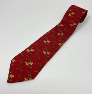 Salvatore Ferragamo Tie Men's Necktie Elephant Print 100% Silk Made in Italy - Picture 1 of 9