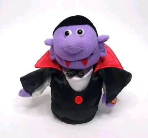 VTG Animated Halloween Dracula Vampire Plush Talks Sways Dances, Black Cape - Picture 1 of 6