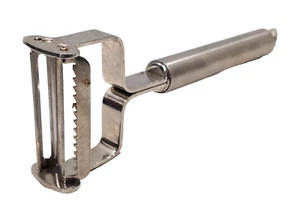 Kuhn Rikon Julienne Peeler All Stainless Switzerland Steel Double Headed Blades - Picture 1 of 9