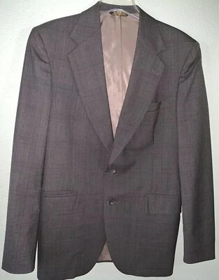 Strathmore Men’s Vintage 100% Wool Suit Jacket Gray Size Men’s  size 40 - Image 1 of 4