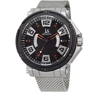 Reloj Joshua & Sons JX132RD Multifunción Negro Doble Fecha Rueda Acero Inoxidable - Imagen 1 de 4