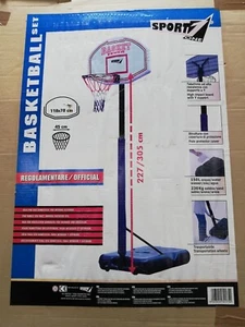 PIANTANA BASKET BALL SET 227/305 CM REGOLAMENTARE FEVER SPORT ONE FORMA - Imagen 1 de 1