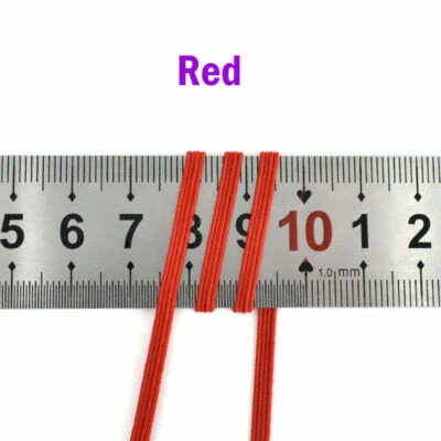 Banda elástica plana de 3 mm cuerda elástica disfraz ropa hágalo usted mismo materiales costura Foto 1 de 4