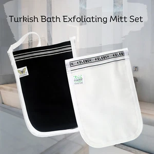 ¡Conjunto de guantes exfoliantes de baño turco con piel suave y sedosa! - Imagen 1 de 10