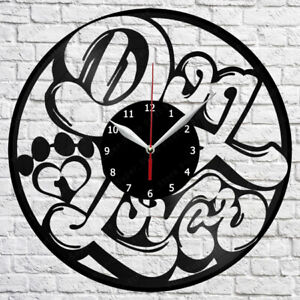 Dog Lover Vinyl Record Wall Clock Art Decor Original Gift 12'' 30cm 2255