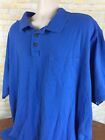 Duluth Trading Longtail Big Man Blue Polo Short Sleeve Shirt Size 3XL T U22