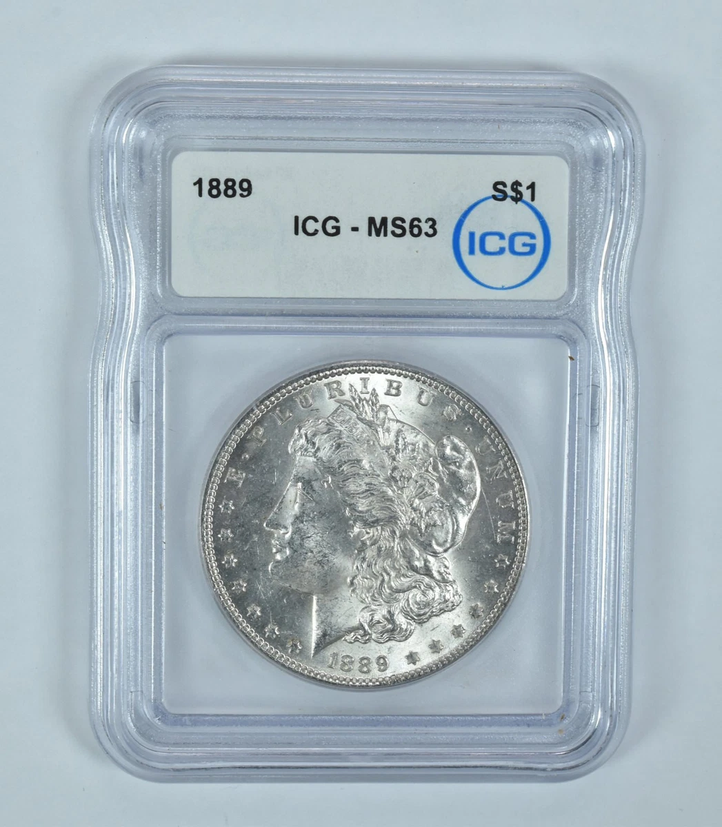 MS 63 Graded 1889 Year Morgan US Dollars (1878-1921) for