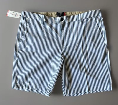 Pantalones Cortos Dockers Para Hombres 40 X 9 Supreme Flex Ultimate Azul/Blanco Rayas Verano Nuevos con Etiquetas Foto 1 de 4