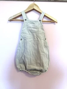 The Simple Folk Oatmeal Overall Romper Size 8/9 - Picture 1 of 10