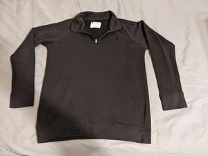 Champion Auténtica Ropa Atlética Negra 1/4 Cremallera Pullover Sudadera Para Hombre Grande - Imagen 1 de 9