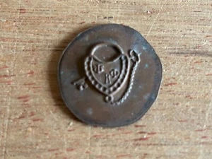 Lucchetto Scheletro Chiave Emblema Psi + Phi Lettere Greche Simboli Vintage Aiuto Non Sicuro - Foto 1 di 14