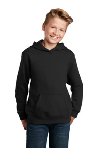 Sport-Tek YST254 Youth Updated Fit Long Sleeve Pullover Hoodie Sweatshirt - Picture 1 of 58