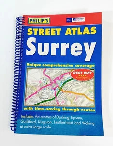 Street Atlas Surrey - Map - Philip's - (Spiral Bound, 2005) - Picture 1 of 1
