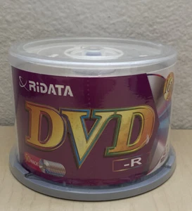 Ridata DVD-r 16x 4.7gb 120 Minute. 50 Pack - Picture 1 of 5