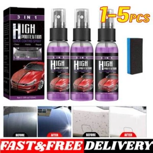 100ml 3 in1 High Protection Quick Car Coat Ceramic Coating Spray Hydrophobic - Picture 1 of 17