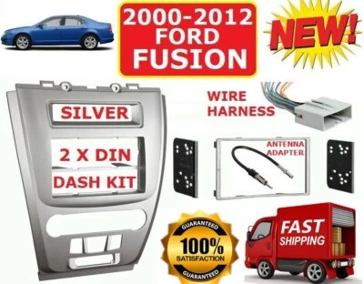 Ford Fusion 2010-2012 coche estéreo radio doble din instalación tablero kit arnés Foto 1 de 4